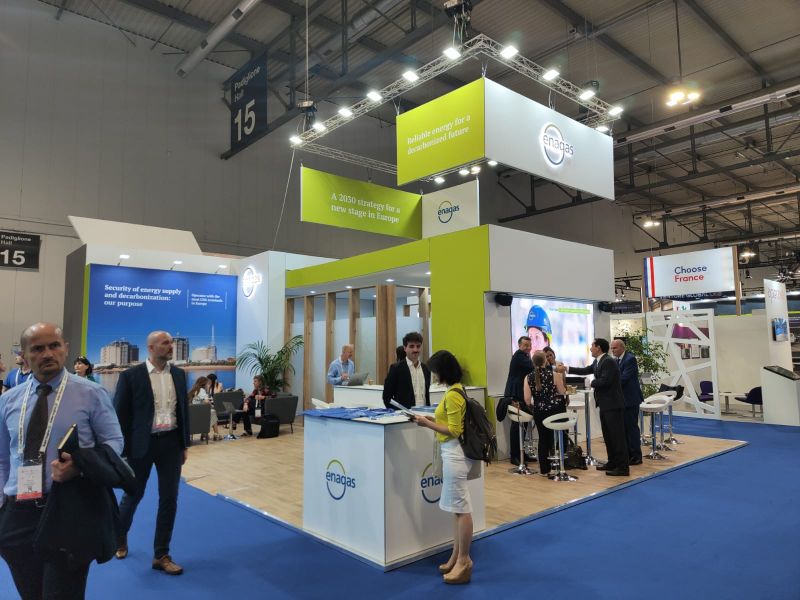 Stand de Enagás en Gastech